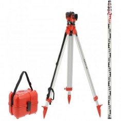 Nivela optica 32X cu stativ si trepied, 100m, IP54