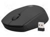 Mouse wireless negru NATEC USB A optic 3 butoane 10m ergonomic