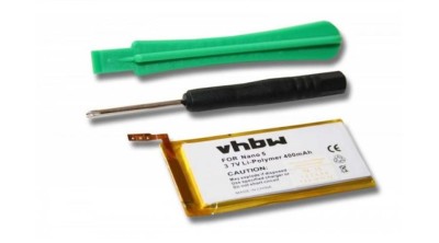 &amp;Icirc;nlocuire baterie VHBW MP3-Player pentru Apple 616-0406, P11G73-01-S01, 616-0467 - 400 mAh 3,7 V Li-polimer foto