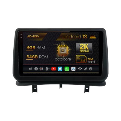 Navigatie Renault Clio 3 (2005-2013), Android 13, V-Octacore 4GB RAM + 64GB ROM, 9.5 Inch - AD-BGV9004+AD-BGRKIT371V2 foto