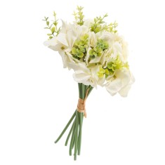 Buchet de flori albe artificiale 28 cm