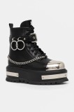 Koi Footwear bocanci femei, culoarea negru, cu platforma, BORIN