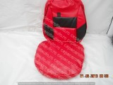 Huse scaune imitatie piele rosu cu negru ozmer