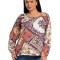 Bluza Ie Dama Orange si Grena - L