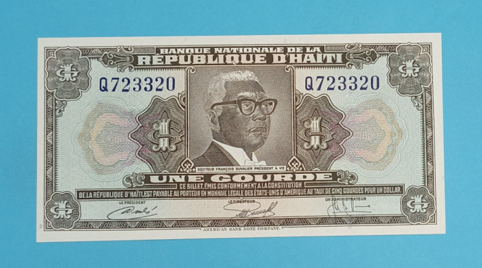 Haiti 1 Gourdes 1973 &#039;Papa Doc&#039; UNC serie: Q723320