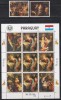 Paraguay 1982 - Crăciun - Picturi, Serie PA + Bloc, RARE, MNH, Nestampilat