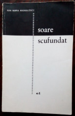 ION SOFIA MANOLESCU: SOARE SCUFUNDAT/VERSURI ed princeps 1966/dedicatie-autograf foto