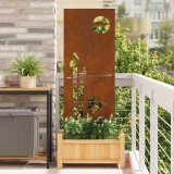 vidaXL Panou Decorativ de Grădină Ruginit 50 x 140 cm