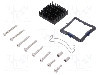 Radiator extrudat, aluminiu, 31mm x 31mm, negru, Advanced Thermal Solutions - ATS-61310D-C1-R0