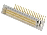 Conector D-Sub 37 pini tată pentru PCB, &icirc;n unghi 90&deg;, THT