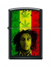 Bricheta Zippo 7304 Bob Marley, Marijuana Leaf foto