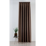 Draperie Mendola Fabrics, model Madras, Scandi, natur, maro, semiopac, H 280cm