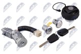Set butuci, yale usi Citroen C1 20, Peugeot 107 20, Toyota Aygo 20; contact + usi stanga + dreapta + capac rezervor, cu doua chei; 1608746380; NTY,