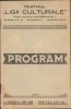 HST C984 Teatrul Ligii Culturale program stagiunea 1937/38 cu numeroase reclame