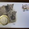 oman - feline - FDC cu medalie, fauna wwf