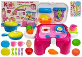 Cumpara ieftin Bucatarie portabila cu accesorii, roz