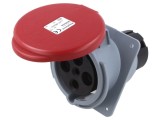 Conector alimentare AC trifazate AMPHENOL IP&amp;S 63A 415V soclu mamă IP44