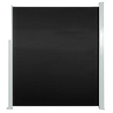 Cumpara ieftin Copertina laterala retractabila de terasa, negru, 160x300 cm