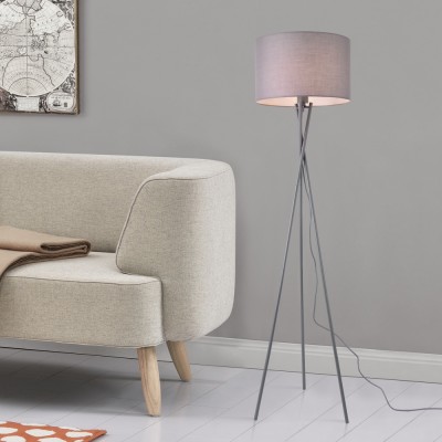 Lampa de podea Grenoble 154 cm 1 x E27 gri [lux.pro] HausGarden Leisure foto