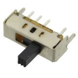 Intrerupator glisant, 3 pozitii, SP3T, ON-ON-ON, CANAL ELECTRONIC, SS-13D01G5, T283793