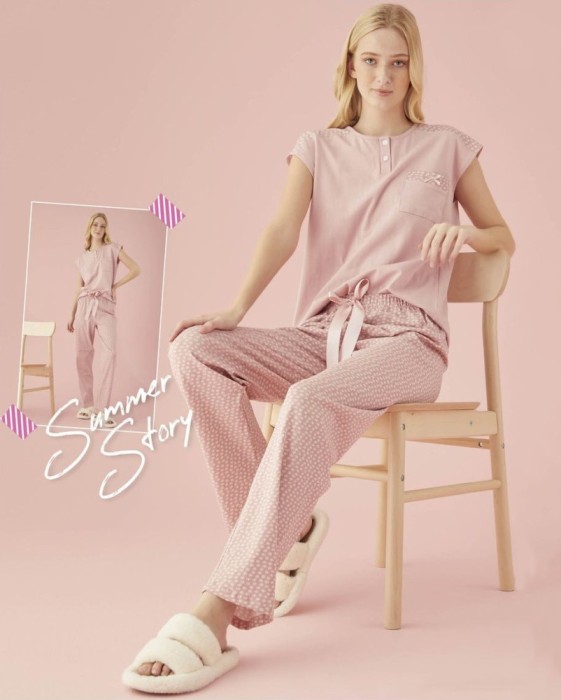 Pijama Dama Din 2 Piese - M(38)
