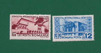 ROMANIA 1939 - EXPOZITIA INTERNATIONALA NEW YORK , MNH - LP 129 foto