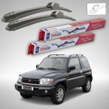 Cumpara ieftin Ștergătoare Mitsubishi Pajero Pinin (H6_W, H7_W) 2000-2007 | Set Față Flat &ndash; TeamCar&reg;