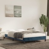 VidaXL Cadru de pat fără saltea albastru &icirc;nchis 120x190 cm catifea