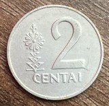 C50 - Moneda foarte veche - Lituania - 2 centu - 1991
