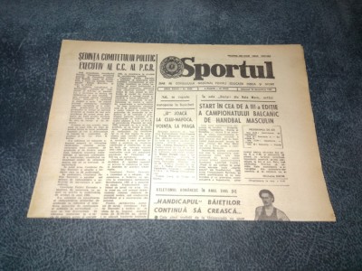 ZIARUL SPORTUL 16 DECEMBRIE 1981 foto
