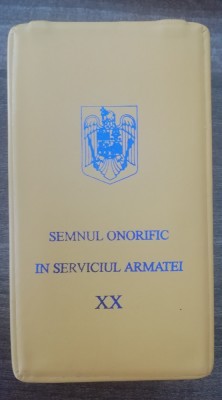 QW16 6 - decoratie - militar - Semnul onorific in serviciul armatei 20 ani foto