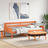 VidaXL Pat de zi fără saltea, maro ceruit, 80x200 cm, lemn masiv pin
