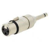 Adaptor XLR Female to 2-Pole Plug Adapter