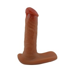 Vibrator Leso Telescopic 22cm Flesh
