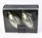 Cumpara ieftin Set globuri Craciun - Decoris Olive With Glitter, 7x12cm | Kaemingk