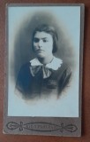 Fotografie tip CDV, tanara eleva, 1925