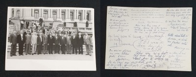 Fotografie &amp;amp; autografe ORIGINALE Reuniune colegiala anul 1981 Piesa de colectie foto