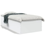 Cumpara ieftin Cadru de pat, alb, 75x190 cm, lemn prelucrat