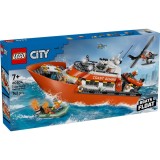 LEGO&reg; City - Barca de salvare si elicopter ale Pazei de Coasta (60504)
