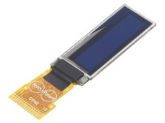 Afișaj OLED grafic 0,91&quot; 128x32 galben, dimensiuni 30x11,5x1,26mm