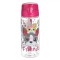 Sticlă Apă Copii, Model Cățel și Pisică, Fucsia, Mecanism Pop-Up, Capacitate 0,5L