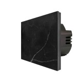 Cumpara ieftin Intrerupator dublu touch din marmura naturala neagra LUXION, 500W