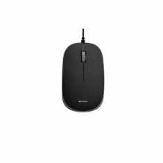 Mouse serioux cu fir optic noblesse 9800m 1000dpi negru-gri ambidextru blister cablu 1.6m usb