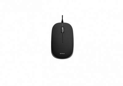 Mouse serioux cu fir optic noblesse 9800m 1000dpi negru-gri ambidextru blister cablu 1.6m usb foto