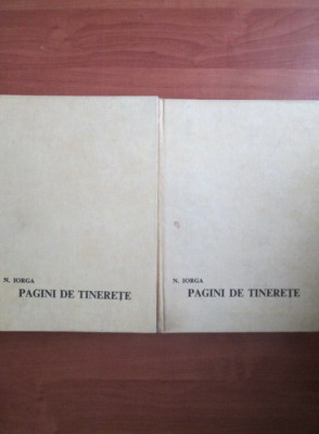 N. Iorga - Pagini de tinerețe ( 2 vol. ) foto
