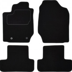 Set Covorase Auto Mocheta Fata + Spate Mammooth Toyota Corolla Verso 2002-2004 5 Locuri Negru MMT A041 TOY145 PRM 01