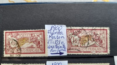 1900 Franta Merson Y.T121 c -stamp.-RAR foto