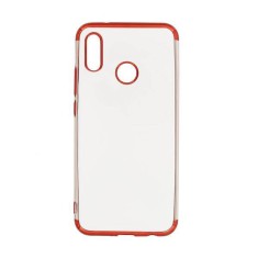 Husa Huawei P30 Lite, Clear Color Electroplating, Rosu foto