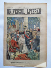Ziarul Universul Literar, 17 Maiu 1910 , Regele Carol I , cromolitografie foto
