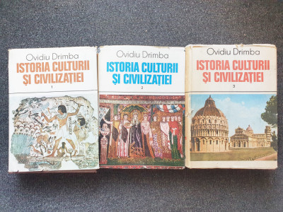 ISTORIA CULTURII SI CIVILIZATIEI - Ovidiu Drimba (vol. I - III) foto